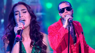 Alex Caniggia y Melina de Piano interpretaron la icónica canción del mundial del 90