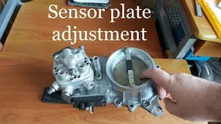 Mercedes Ke Jetronic- CO/mixture screw adjustment(air-fuel ratio adjustment) Sensor plate adjustment