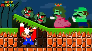 Mario HIDE and SEEK Zombie Peach and Luigi | Game Animation