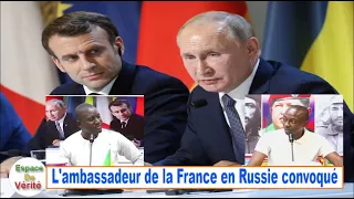 URGENT: 1 - L'ambasseur de France convoqué en Russie