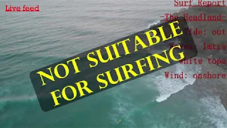 Surfer Dude uses drone to check surf conditions in the morning