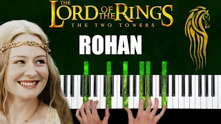 The Lord of the Rings - Rohan Theme - Piano Cover & Tutorial
