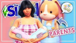 the flower bunny twins are HERE!!! || Sims 4 Occult Baby Challenge #65