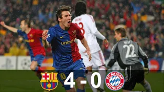 Barcelona vs Bayern Munich (4-0) | Champions League Quarter-Final Highlights 2008/09