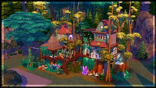 Witchy TreeHouse || Realm Of Magic || THE SIMS 4 || Speed Build