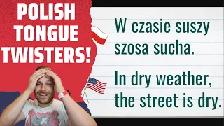 Englishman Reacts to... The Hardest Polish Tongue Twisters - 💫Polish Language Challenge