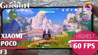 Xiaomi Poco F3 Snapdragon 870 5G Test Game Genshin Impact | Highest 60 Fps With Fps Meter MIUI 13