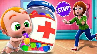No No Medicine Is Not Candy! 😱✨ 💊 | Safety Tips For Kids | NEW Nursery Rhymes For Babies