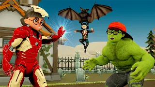 NickHulk vs Vampire Rescue IronMan Tani - Nick Love Tani Scary Teacher 3D Story