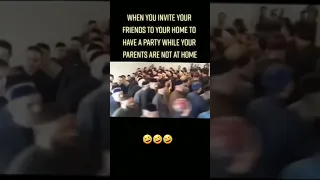 When you invite your friends to your home #funny #meme #shorts