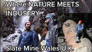 Where NATURE MEETS INDUSTRY -Slate Mine N.Wales UK -