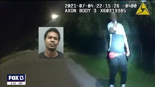 Body camera shows moment suspect pulls gun on Florida officer