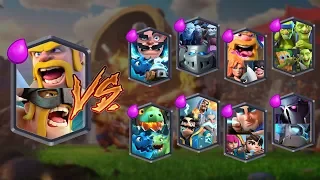 BARBARIAN TEAM VS ALL TEAMS | CLASH ROYALE TEAM CHALLENGE