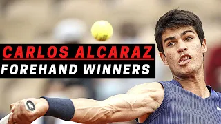 7 minutes of Carlos Alcaraz Forehand winners | 7 minutos de Carlos Alcaraz golpe de derecha.