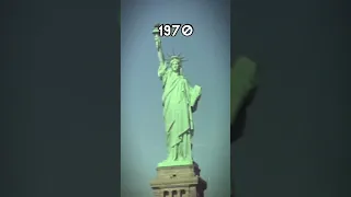 STATUE OF LIBERTY over the years 🇺🇸 (1876 to 2023) #shorts #viral #geography #history