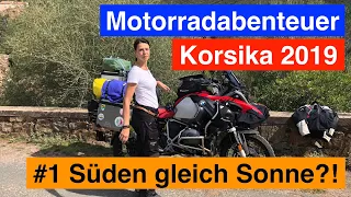 #1 Corsica - Motorbike Adventure 2019 - Rain, Sun and Cap Corse