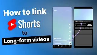 How to add video link in youtube shorts | How to link videos to shorts