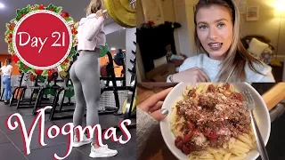 AN ASOS DELIVERY, A FULL DAY OF EATING & A LEG WORKOUT | Vlogmas Day 21