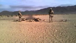 US Marines demonstrating "Talking Guns" with Soviet PKM machine guns