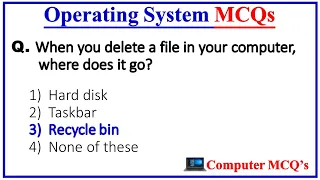 Operating Systems MCQ Part - 6 | computer fundamental mcq questions with answers