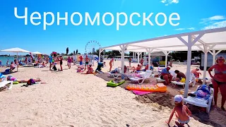 КРЫМ/ Пляж Черноморское// западный Крым// песчаные пляжи Крыма.
