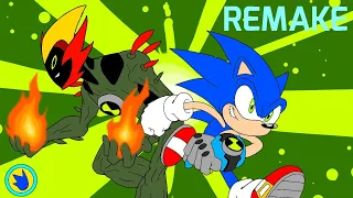 The Recalibrated Omnitrix! Sonic transforms into Swampfire [REMAKE]