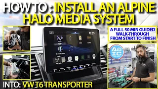 How To: Install An Alpine Halo Media System Into VW T6 Transporter!