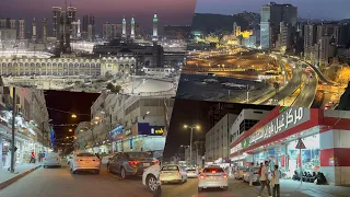شاهد إطلالة جميلة على مكة والمسجد الحرام من جبل خندمة | وجولة مسائية في سوق العتيبية بمكة