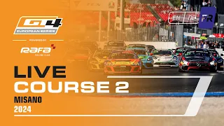 LIVE I Course 2 I Misano I GT4 European Series Powered by RAFA Racing Club 2024 (Francais)