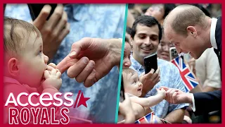 Prince William Reacts To Baby Biting Him During Royal Outing