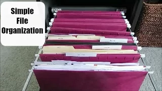 Simple File Organization | Paper Organization | Week 12 Clean and Organized Home Challenge