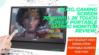 JOHNWILL 2K Touch Screen Portable Gaming Monitor Review – Best Budget Portable Screen for You!