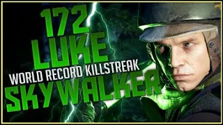 Battlefront-2 172 Luke Skywalker Old World Record Killstreak/Gameplay