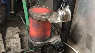 Homemade Workshop oil burning stove