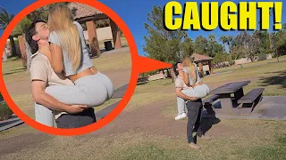 Hot Girlfriend spies on Boyfriend and catches him CHEATING with another Girl!