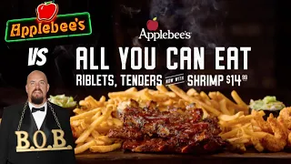 HOW MUCH IS TOO MUCH AT @applebees AYCE BONELESS WINGS, SHRIMP & RIBLETS