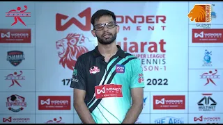 Junior & Youth National Champion Manush Shah sharing his views on Wonder Cement GSL TT Season 1