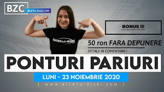 Ponturi pariuri sportive 23.11.2020