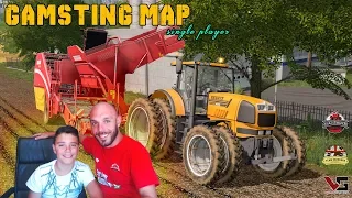 GAMSTING MAP MIO CUGINO RACCOGLIE LE PATATE | ALEX FARMER FARMING SIMULATOR 17