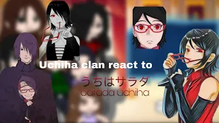 Some of the Uchiha clan react to Sarada Uchiha || lazy || short ||