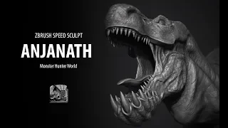 Anjanath Speed Sculpt Timelapse - MHW - ZBrush