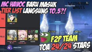 TOWER OF ADVERSITY F2P TEAM! 24/24 FULL STARS MC ROVER HAVOC TERLALU OP! - Wuthering Waves Indonesia