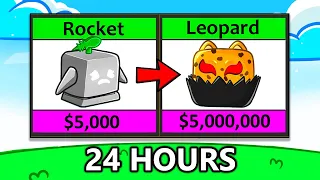 Trading to LEOPARD for 24 Hours in Blox Fruits (Full Movie)