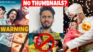 YouTube is Removing THUMBNAIL?😳, Bajrang Dal Warning to Pathaan, Mythpat & Urmila Wedding! REACTION