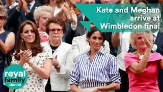 Kate and Meghan arrive to watch women’s final at Wimbledon