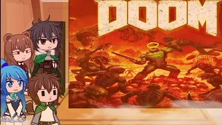 (gacha Club) аниме фандомы реакция на DOOM