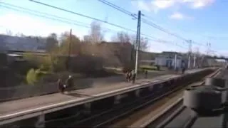 Александров-Ярославский вокзал на крыше поезда ( Прикольная озвучка!)