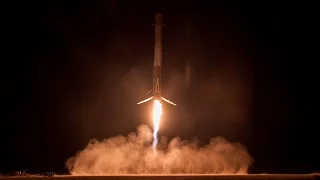 SpaceX Falcon-9 Returns to Earth for Landing (CRS-9)