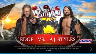 WWE 2K22 PC - Edge VS AJ Styles