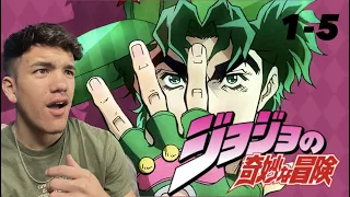 LISTENING TO JOJOS OPENINGS FOR THE FIRST TIME! | Jojos Bizarre Adventure Openings 1-5 Reaction.